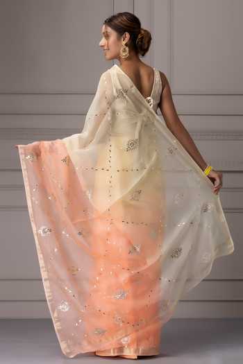 Geroo Jaipur Embroidered Saree With Blouse 