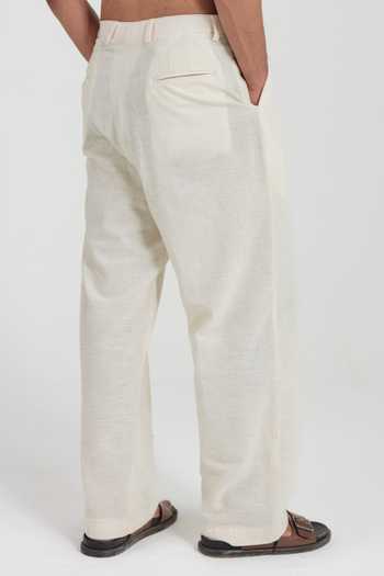 Buy Jodi Off White Cotton Moon Dance Trouser Online at Aza Fashions Buy_Jodi_Off White Cotton Moon Dance Trouser _Online_at_Aza_Fashions