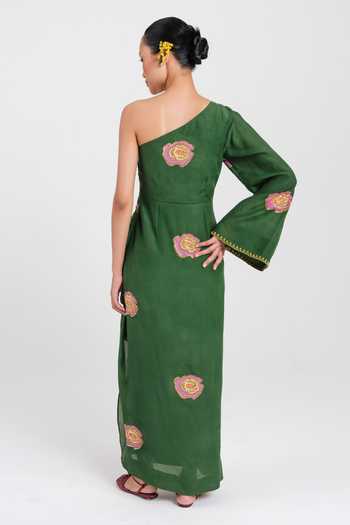 Jodi Flow One Shoulder Printed Dress 