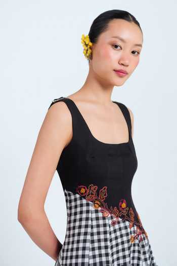 Jodi Groove Handloom Panelled Dress 