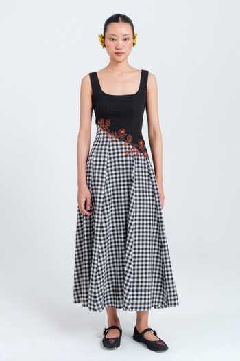 Jodi Groove Handloom Panelled Dress 