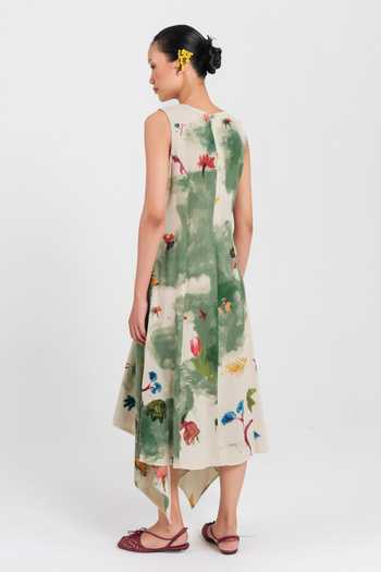 Jodi Sway Asymmetric Printed Dress 