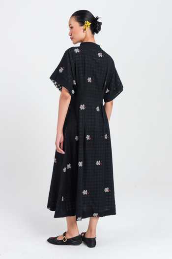 Jodi Leap Jamdani Midi Dress 