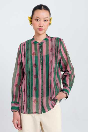 Jodi Twirl Scallop Shirt 