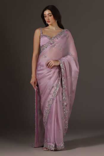 Pooja Peshoria Silk Organza Saree & Blouse Set 