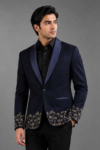 Varoin Marwah Embroidered Tuxedo Set 