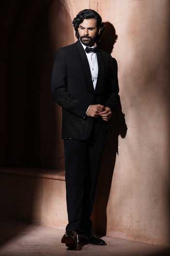 Varoin Marwah The Shadow Leaf Pattern Tuxedo 