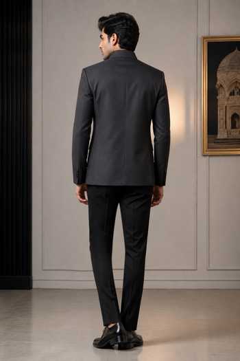 Varoin Marwah Black Buckle Blazer