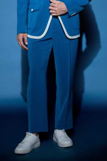Buy Varoin Marwah Blue Crepe The Indigo Edge Plain Blazer Set Online at Aza Fashions Buy_Varoin Marwah_Blue Crepe The Indigo Edge Plain Blazer Set _Online_at_Aza_Fashions