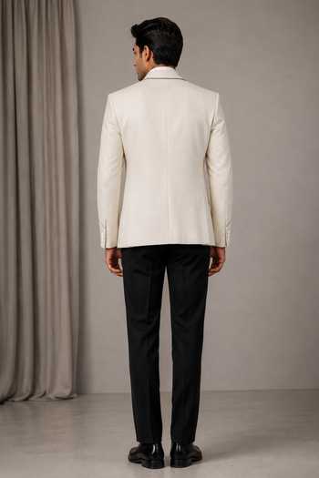 Varoin Marwah Geometric Piping Blazer