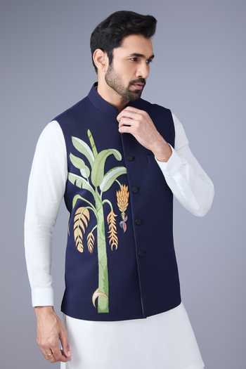 Varoin Marwah The Frida Embroidered Nehru Jacket 