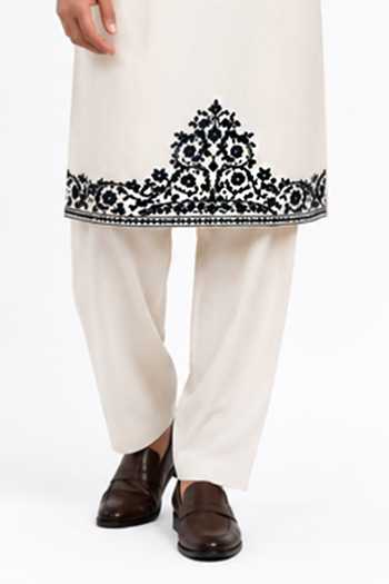 Varoin Marwah White Silk Embroidered Kurta Set Online at Aza Fashions Varoin Marwah_White Silk Embroidered Kurta Set _Online_at_Aza_Fashions