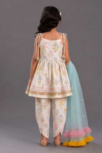 The Little Tales Strappy Kurta Dhoti Pant Set 