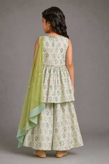 The Little Tales Floral Print Kurta Set 