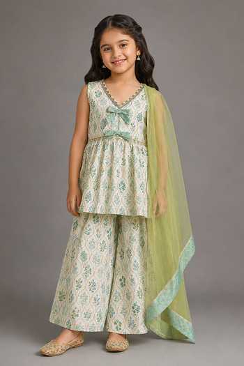 The Little Tales Floral Print Kurta Set 