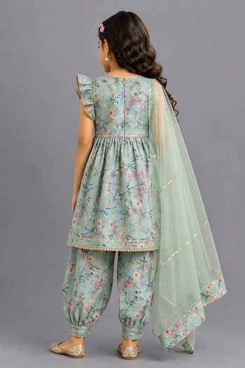 The Little Tales Bird Print Kurta Set 
