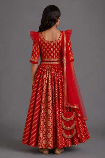 The Little Tales Chanderi Lehenga Set 