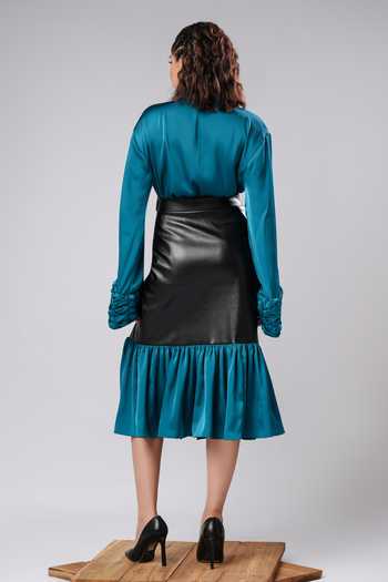 Ahi Clothing Jade Woven Shirt & Skirt Co-ord Set