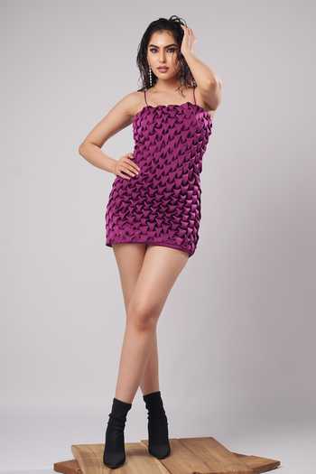 Ahi Clothing Maddie 3D Textured Mini Dress 