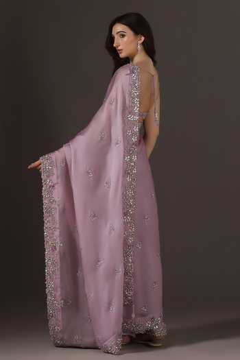 Pooja Peshoria Silk Organza Saree & Blouse Set 