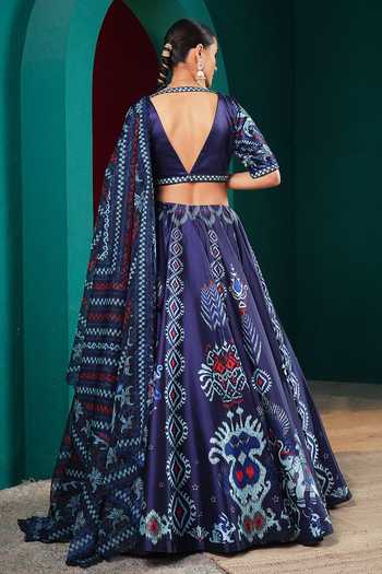 Miku Kumar Princess Marina Printed Lehenga Set 