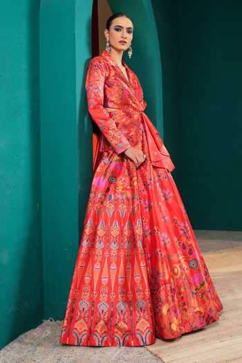 Miku Kumar Princess Rosalie Printed Lehenga Set 