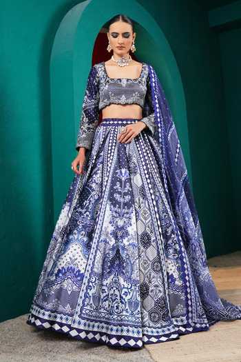 Miku Kumar Princess Isolde Printed Lehenga Set 