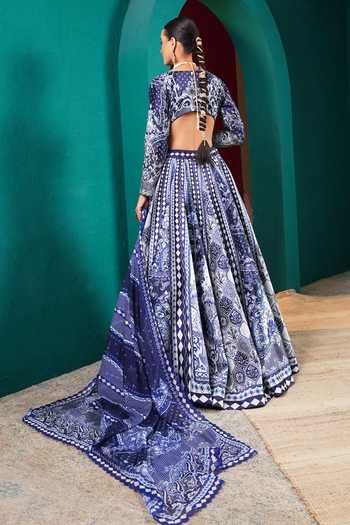 Miku Kumar Princess Isolde Printed Lehenga Set 