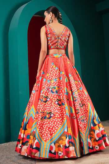 Miku Kumar Princess Valentina Printed Lehenga Set 
