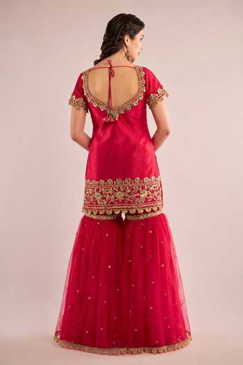 Saina Kapoor Embroidered Kurta Gharara Set 