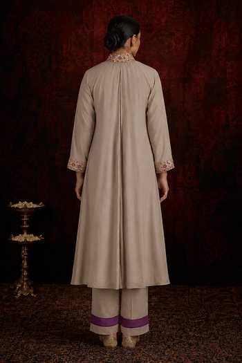 Neelu And Manvi Gathered Anarkali Palazzo Set 