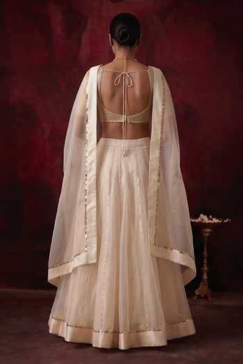 Neelu And Manvi Organza Skirt Set 