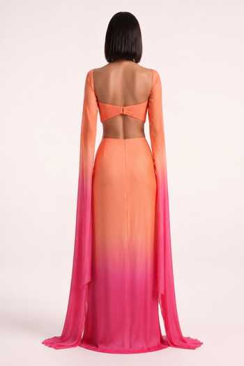 Pinup By Astha Sculpted Ruched Gown 