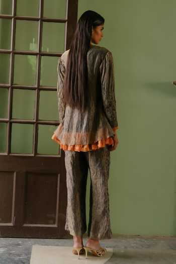 Alam By Tulsi Patel Keshavi Smocked Kurta & Pant Set 