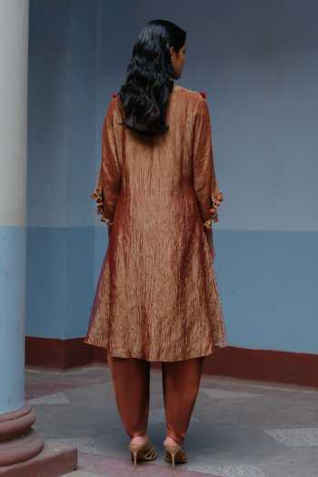 Alam By Tulsi Patel Megha Zardozi Embroidered Kurta With Dhoti Pant 