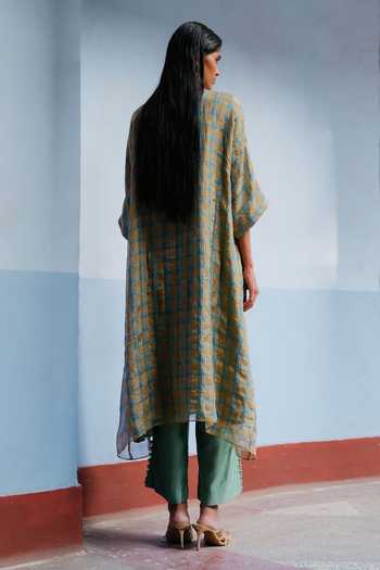 Alam By Tulsi Patel Vaani Smocked Yoke Kurta & Pant Set 