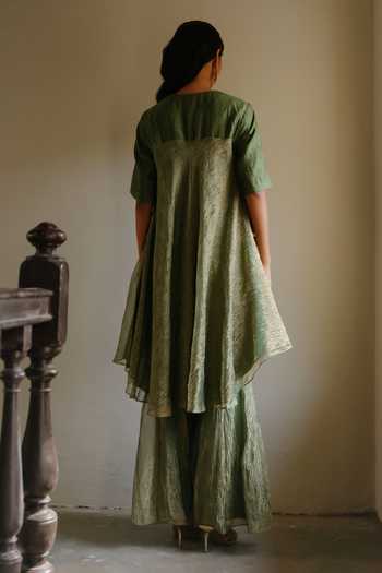 Alam By Tulsi Patel Preet Marodi Embroidered Kurta & Palazzo Set 