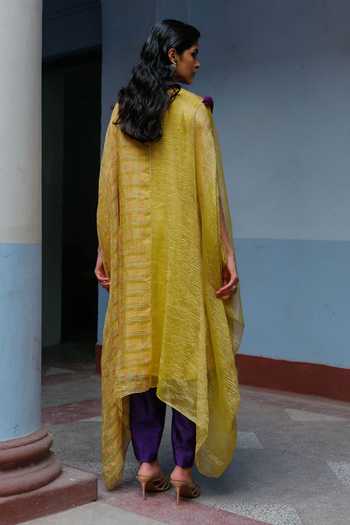Alam By Tulsi Patel Vrinda Panelled Kaftan & Dhoti Pant Set 