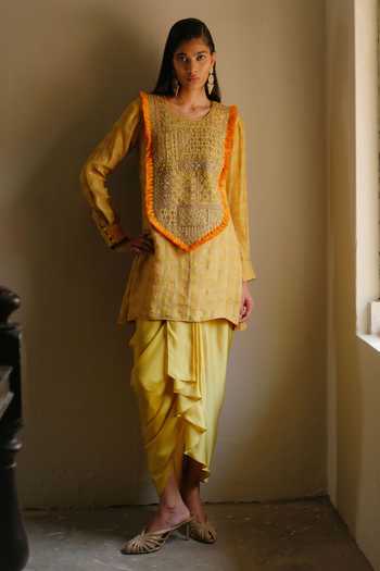 Alam By Tulsi Patel Dhreeti Marodi Embroidered Kurta & Skirt Set 