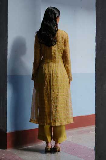 Alam By Tulsi Patel Rukmani Embroidered Jacket Pant Set 