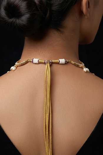 Buy Joules by Radhika White Nirvani Embellished Bridal Necklace Set Online at Aza Fashions Buy_Joules by Radhika_White Nirvani Embellished Bridal Necklace Set _Online_at_Aza_Fashions