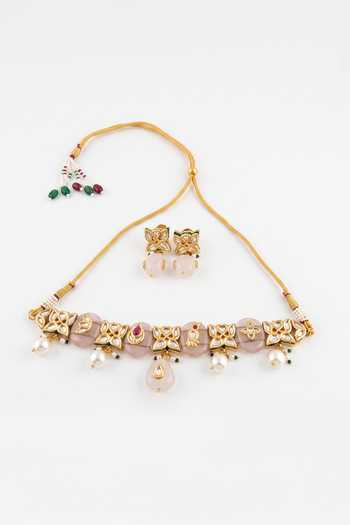 Joules by Radhika Lavesha Embellished Necklace Set 