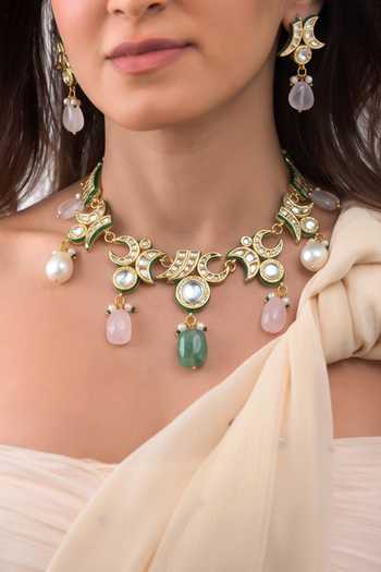 Joules by Radhika Yashvika Embellished Necklace Set 