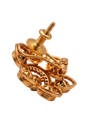 Joules by Radhika Gold Plated Veyara Floral Stud Earrings Online at Aza Fashions Joules by Radhika_Gold Plated Veyara Floral Stud Earrings _Online_at_Aza_Fashions