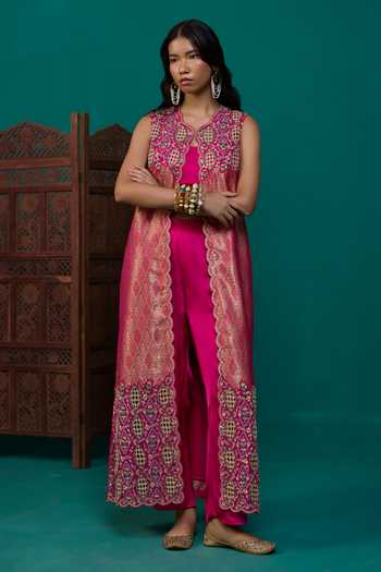Neitri Madhavi Embroidered Jacket Pant Set 