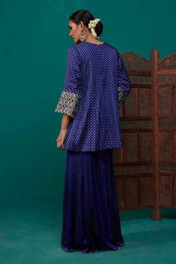Neitri Mayra Bandhani Print Kurta & Sharara Set 