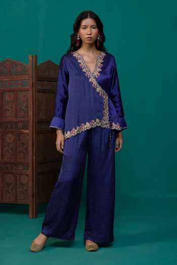 Neitri Bhavya Printed Angarkha Top & Pant Set 