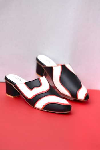 Around Always Sizzle Sculpted Band Mule Heels 
