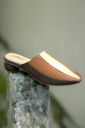 Around Always Coast Color Block Mule Heels 