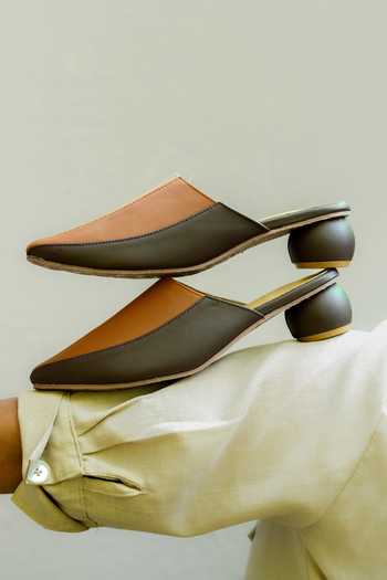 Around Always Coast Color Block Mule Heels 
